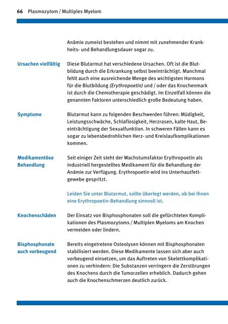 Plasmozytom/Multiples Myelom - Deutsche Krebshilfe eV