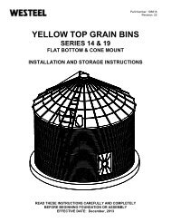 YELLOW TOP GRAIN BINS - Westeel