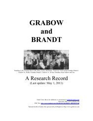 GRABOW and BRANDT - Davis Genealogy Home Page