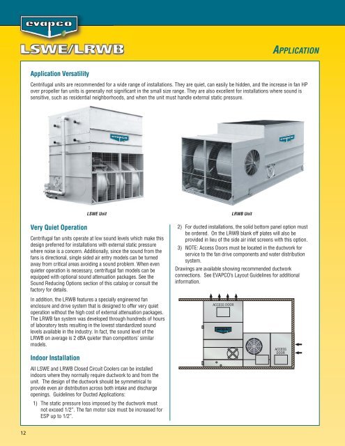 LSWE Product Catalog - EVAPCO.com