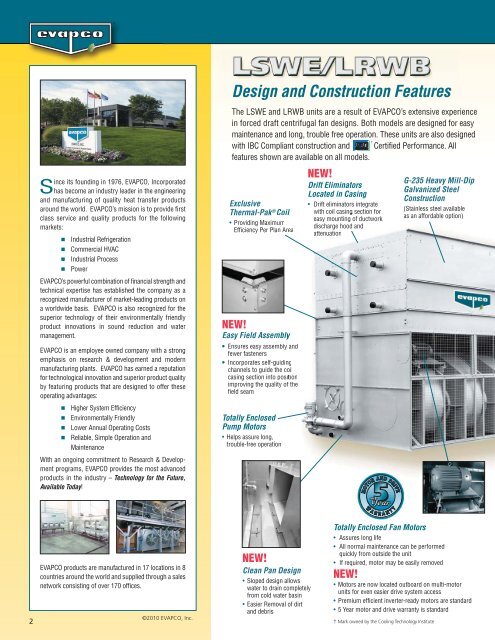 LSWE Product Catalog - EVAPCO.com