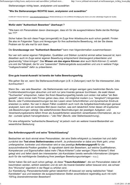Richtig Analysieren Richtig Analysieren