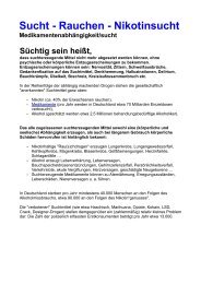 Sucht - Rauchen - Nikotinsucht - Sofort Nichtraucher/in