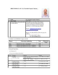 Dr. P. C. Sharma - Central Soil Salinity Research Institute