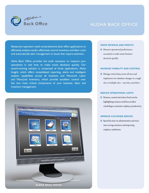 ALOHA BACK OFFICE - Abacus Business Solutions