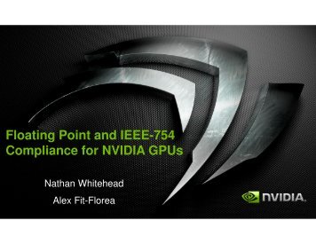 Floating Point and IEEE-754 Compliance for NVIDIA GPUs