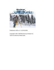 FieldGenius 2008 v4.1.0 - MicroSurvey Downloads Site