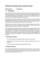 NGWAKETSE LAND BOARD LAND ALLOCATION POLICIES