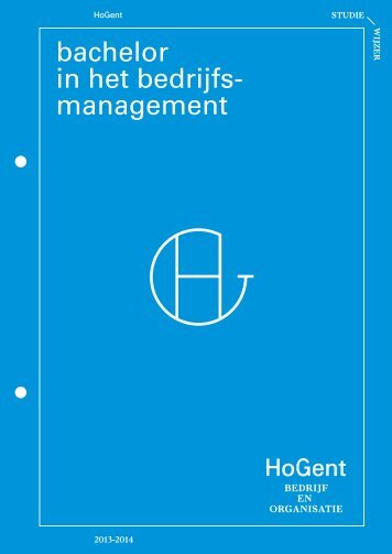 bachelor in het bedrijfs- management - Faculteit Bedrijf en Organisatie