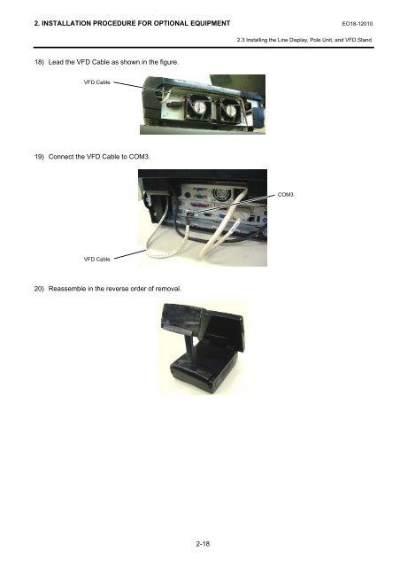 2. installation procedure for optional equipment - toshiba tec europe