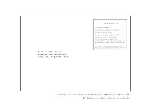 1 lÃ¡mina DINA3 de lectura horizontal formato pdf (max. 5MB ... - Lamp