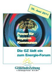 Power für Bayerns Kommunen Power für Bayerns Kommunen Die ...