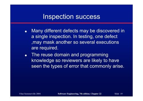 Verification and Validation - Ian Sommerville