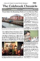 December 3, 2010 - Colebrook Chronicle