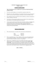 Batey Example Criminal Law Exam Fall 2003 - Stetson University ...