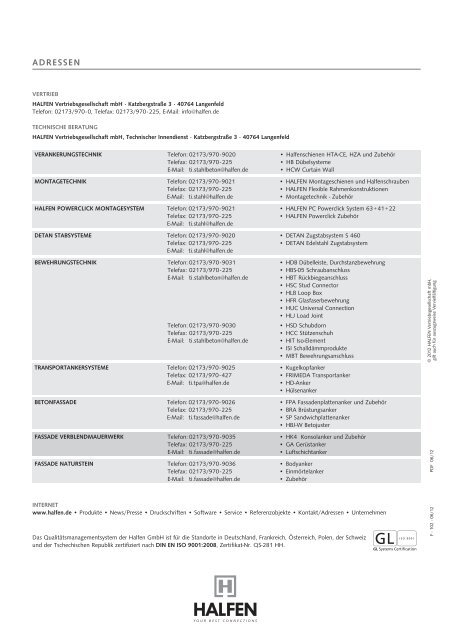 Allgemeine bauaufsichtliche Zulassung Z-21.1-910 - Halfen