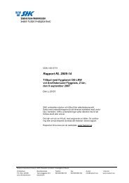 Rapport RL 2009:14 - Statens Haverikommission