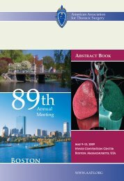 Boston - American Association for Thoracic Surgery