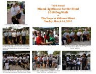 Miami Lighthouse for the Blind 2010 Dog Walk