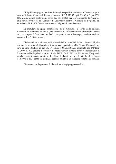 Liquidazione parcella all'avvocato prof. Nunzio Roberto Valenza di ...
