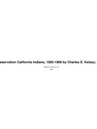 Census of Non-reservation California Indians ... - Yosemite Online