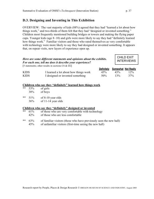 Summative Evaluation - OMSI