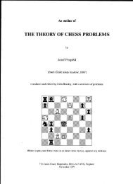 THE THEORY OF CHESS PROBLEMS - John and Sue Beasley