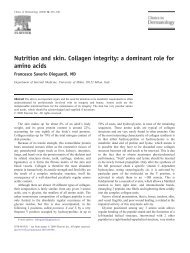 Nutrition and skin. Collagen integrity: a dominant role for amino acids