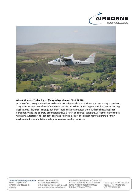 News Release Tecnam MMA successfully passed UK ... - Wescam