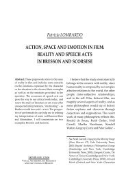 Action, Space and Emotion in Film - Ekphrasis