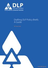 Drafting DLP Policy Briefs: A Guide - The Developmental ...