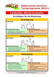 Leitbilder Minitrampolin: - Turn10