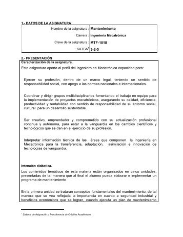 FA IMCT-2010-229 Mantenimiento.pdf - Instituto TecnolÃ³gico de ...