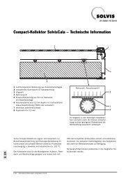 Compact-Kollektor SolvisCala Ã¢Â€Â“ Technische Information