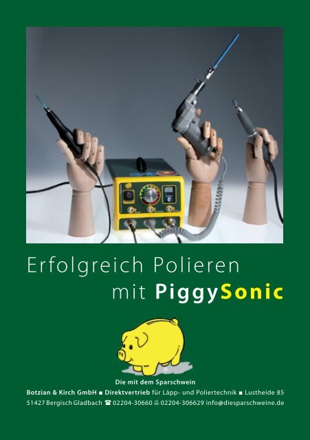 Erfolgreich Polieren mit Piggysonic - Die mit dem Sparschwein ...