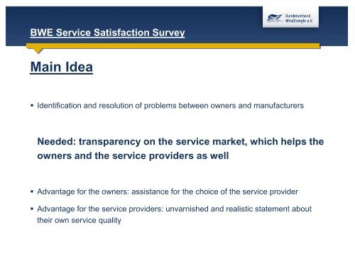 BWE- Service-Survey