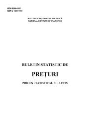 PREÅ¢URI - Institutul National de Statistica