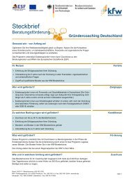 Steckbrief: BeratungsfÃƒÂ¶rderung Ã‚Â· GrÃƒÂ¼ndercoaching Deutschland