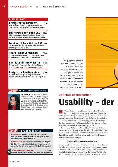 CHIP "Web-Design professionell" 5/2005 - GUI Design