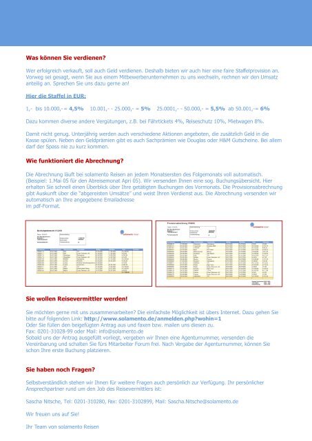 Selbstständiger Reisevermittler bei solamento Reisen - Jobboerse.de