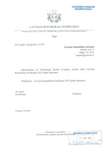 Tiesibsarga zinojums.pdf - Saeima