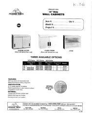 Java Café Equipment Cut Sheets K36 - ArmyMWR.org