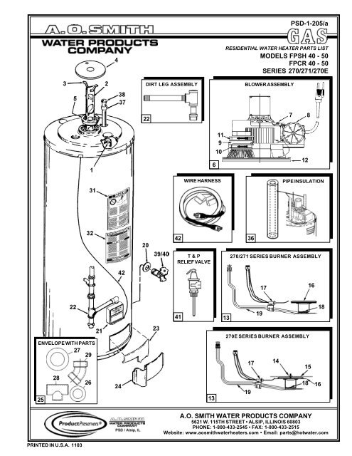 270-271-270E - AO Smith Water Heaters