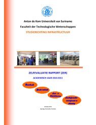 ZER verslag Infrastructuur 2011 - Anton de Kom University of ...