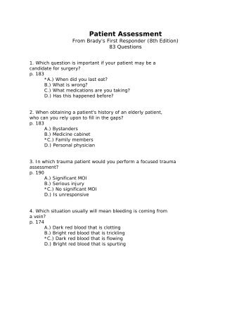 Patient Assessment - Usmra.com