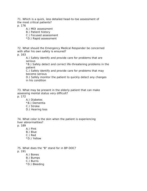 Patient Assessment - Usmra.com