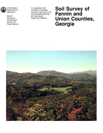 Soil Survey of Fannin and Union Counties, Georgia - Soil Data Mart