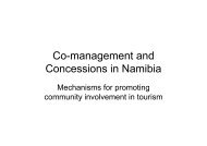 Co-management and Concessions in Namibia by Brian Jones