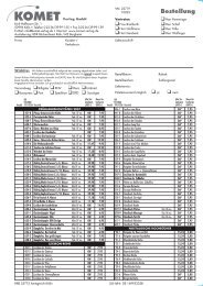 Komet Bestellsatz 964868 (Page 1)