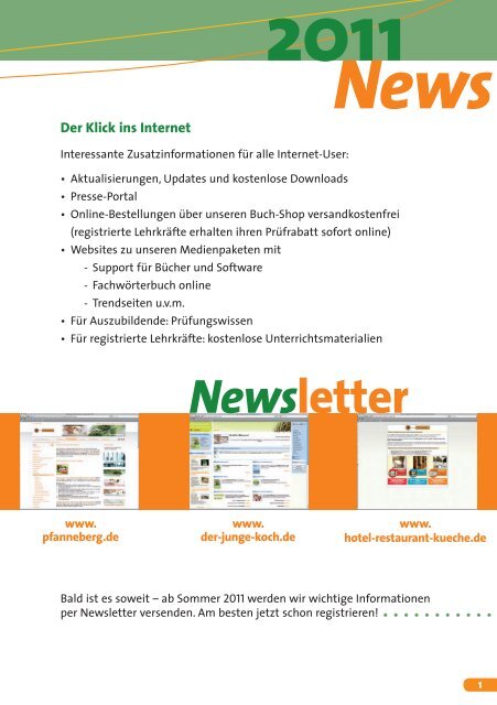 2011 Programm - der-junge-koch.de